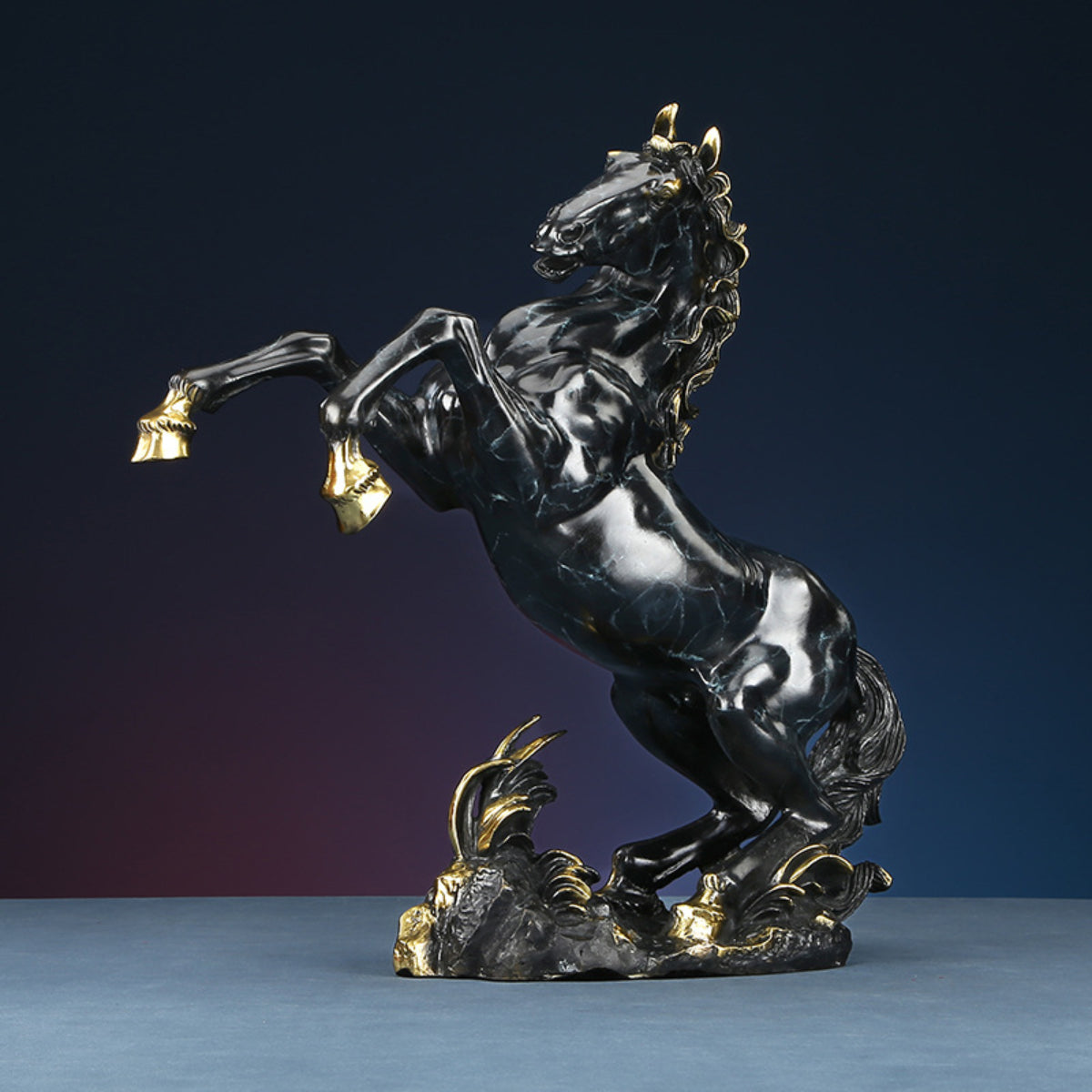 horse brass figurine large