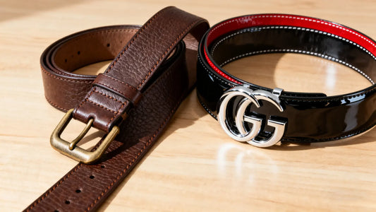 Cost of belt replacement comparison between leather belt and designer belt