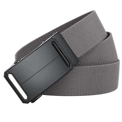 Tactical Black Ratchet Belt for Men in Gray – Adjustable Military Style Belt