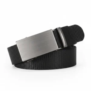 Titan Ratchet Belt front view showing sleek metal buckle