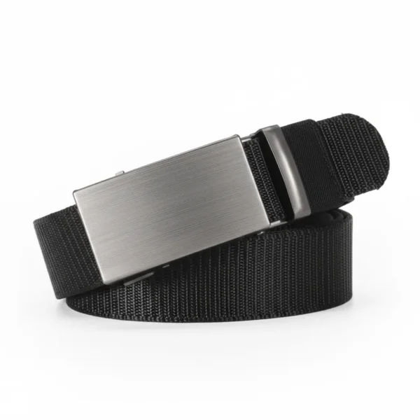 Titan Ratchet Belt front view showing sleek metal buckle